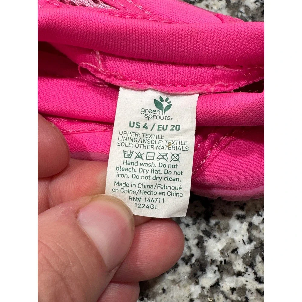 Green Sprouts Water Shoes Toddler Size 4 Pink Mesh Breathable Beach Pool